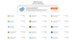 Desktop Screenshot of minethecoin.com